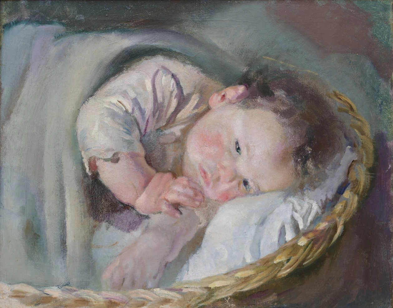 Lillo nella culla - Gallerie Ricci Oddi, Piacenza